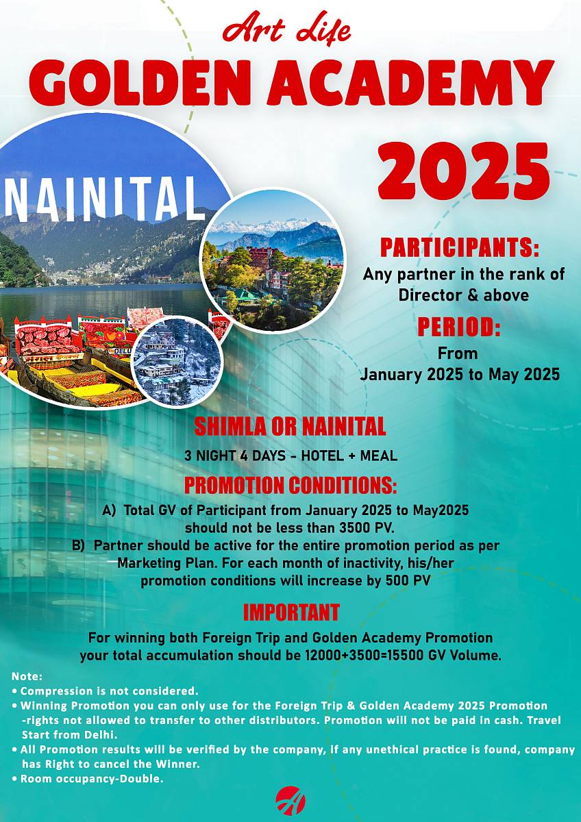 Golden Academy 2025-Shimla or Nainital 